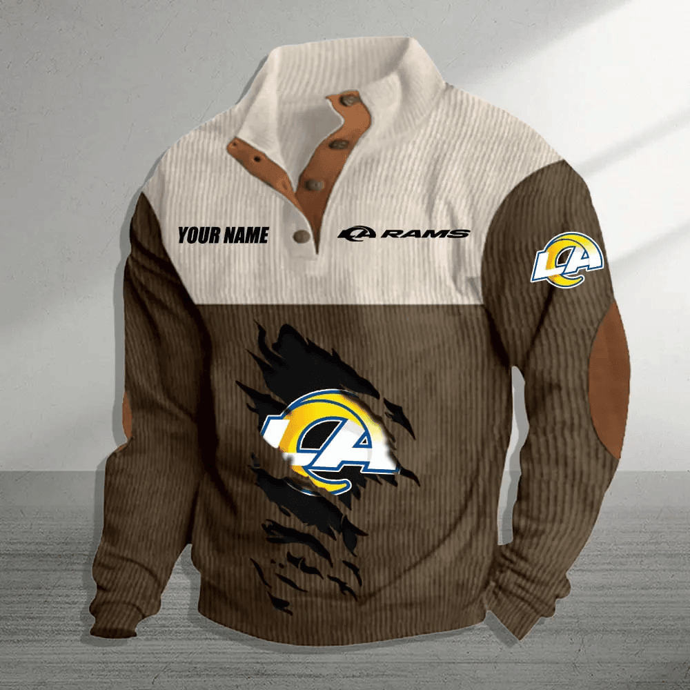 Los Angeles Rams Premium Personalized Game-Day Pullover S9DBSCH147