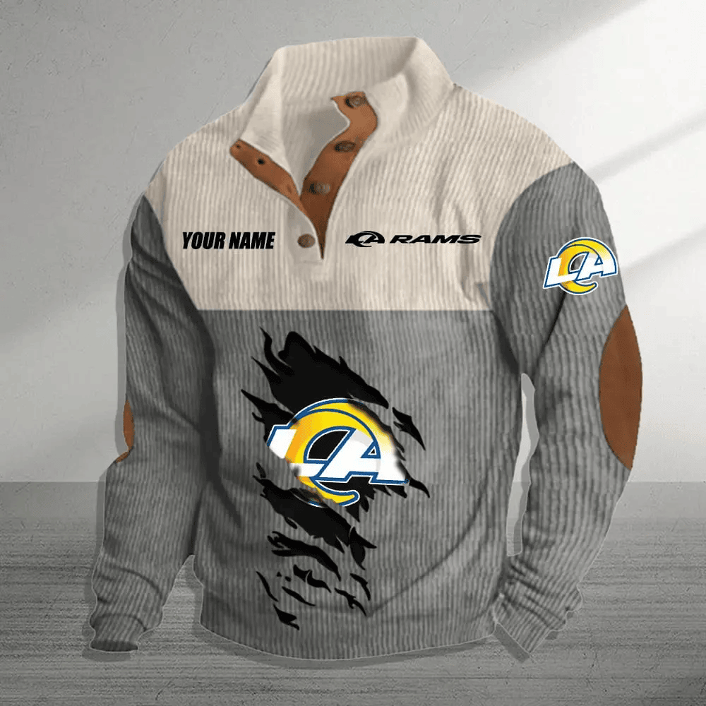 Los Angeles Rams Premium Personalized Game-Day Pullover S9DBSCH147