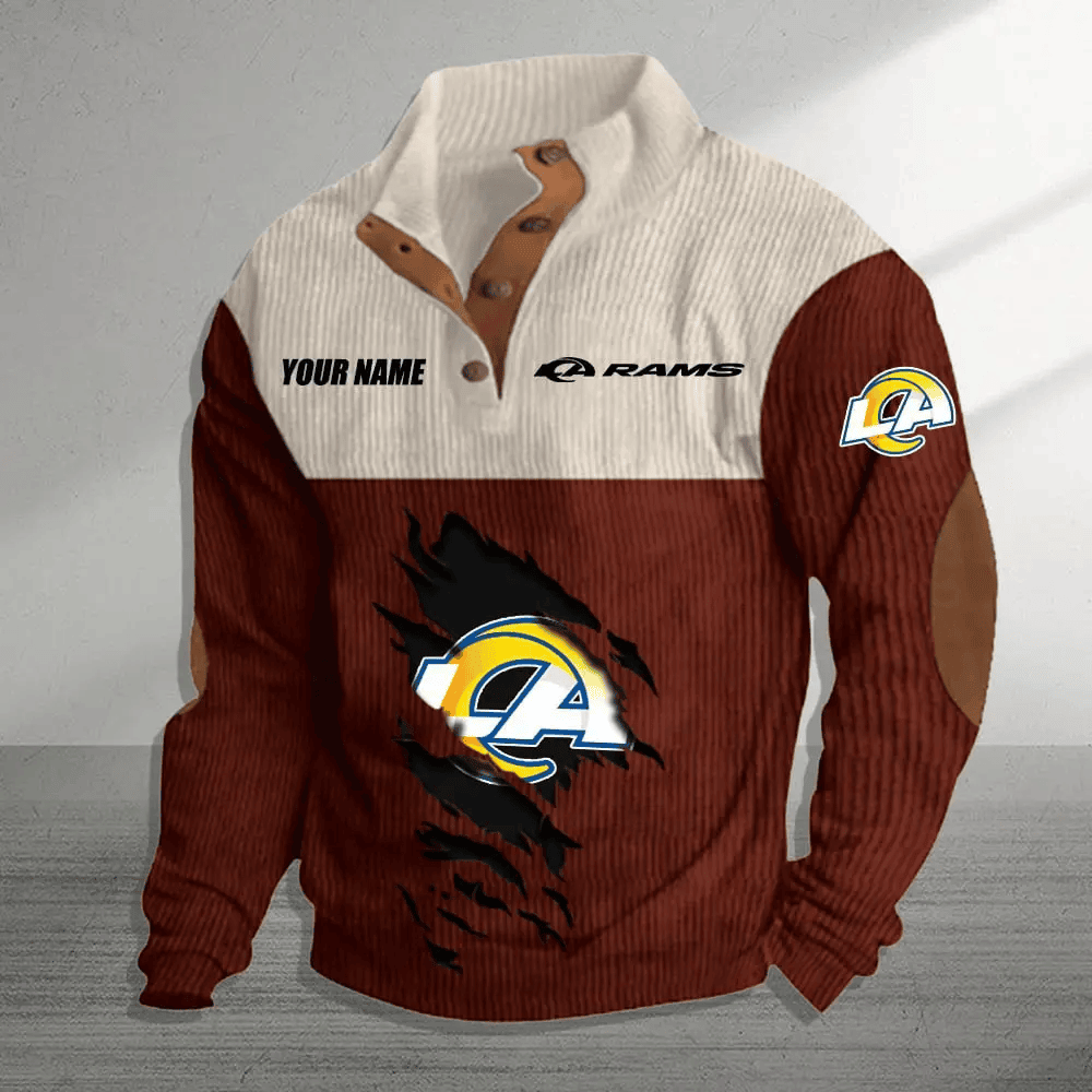 Los Angeles Rams Premium Personalized Game-Day Pullover S9DBSCH147