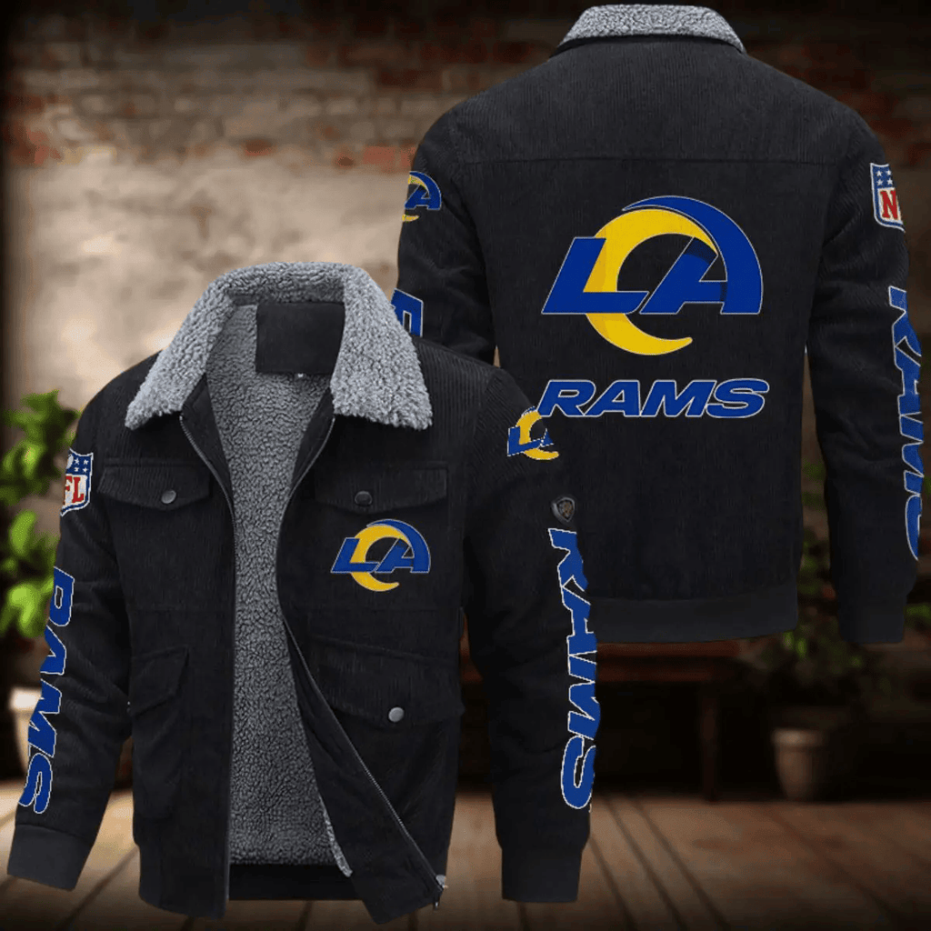 Los Angeles Rams Men's Thickened Corduroy Jacket ANZANZTCJ019