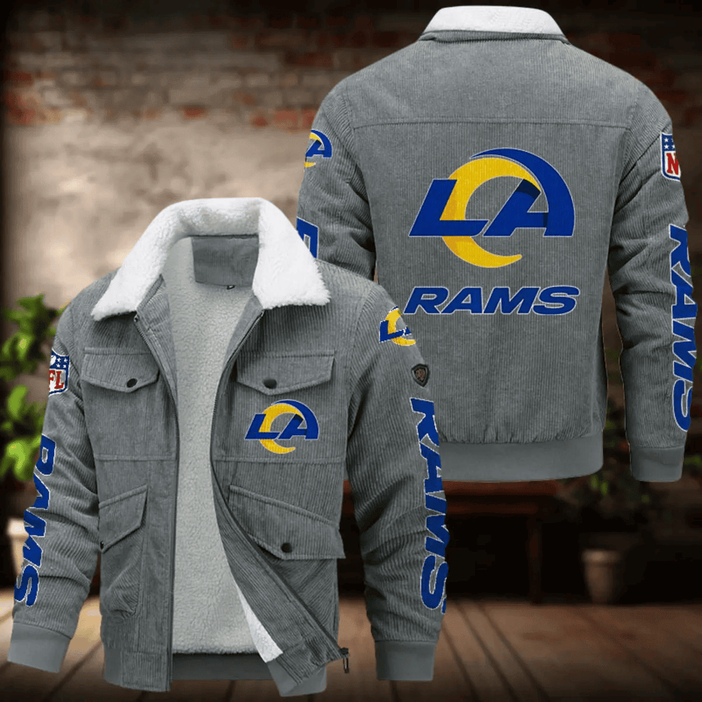 Los Angeles Rams Men's Thickened Corduroy Jacket ANZANZTCJ019