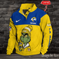 Los Angeles Rams Premium Stand-Collar Game-Day Pullover - Engineered Warmth & Personalized Name S9DBSCH716