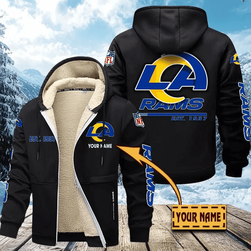 Los Angeles Rams | Zip Up Fur Coat ANZTZH134