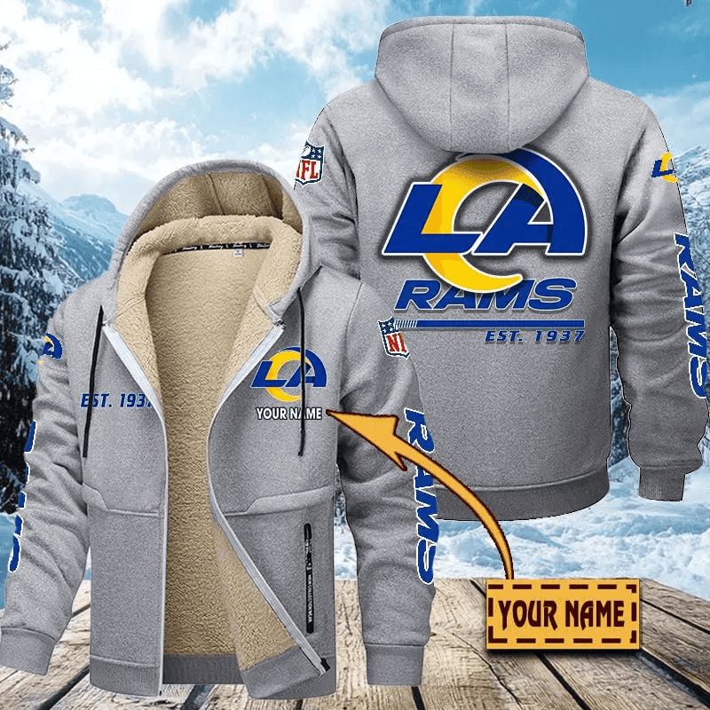 Los Angeles Rams | Zip Up Fur Coat ANZTZH134