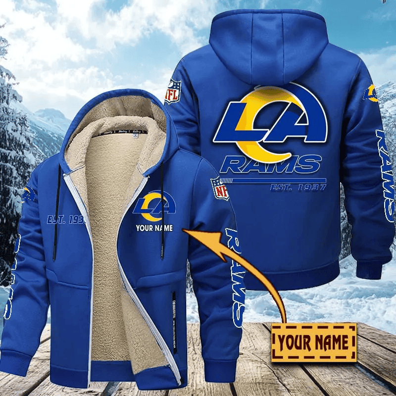 Los Angeles Rams | Zip Up Fur Coat ANZTZH134