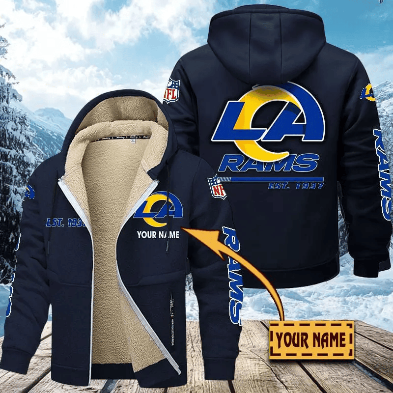 Los Angeles Rams | Zip Up Fur Coat ANZTZH134