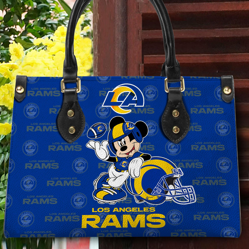 Los Angeles Rams Personalized Leather Hand Bag BB413