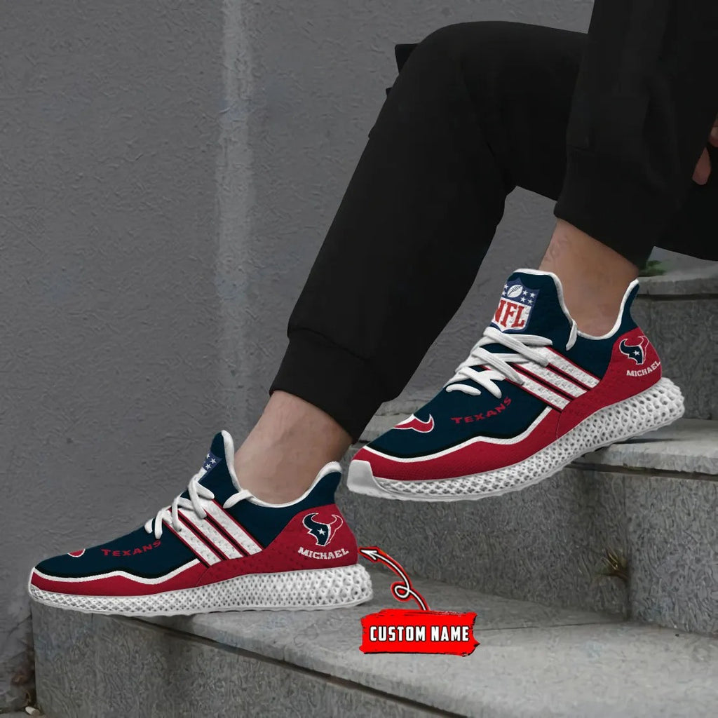 Houston Texans Personalized 4D Future Sneakers BG16