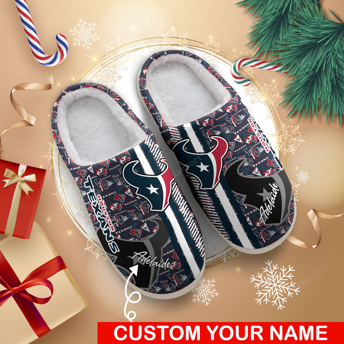 Houston Texans Personalized Slipper BG70