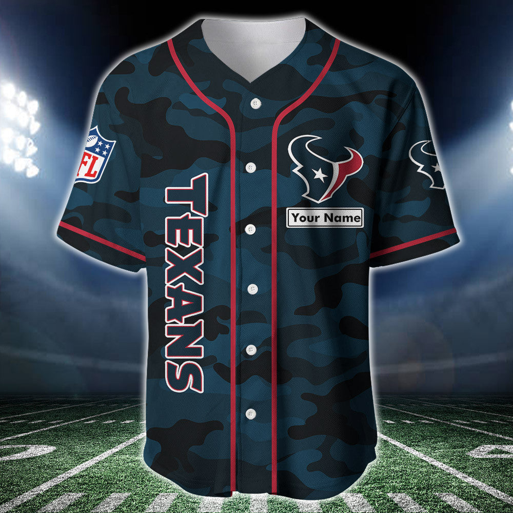 Houston Texans Personalized Baseball Jersey BG230