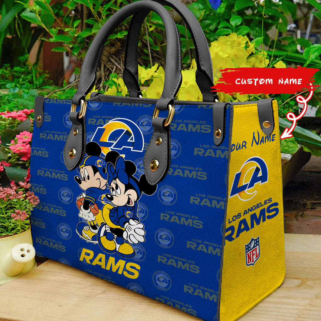 Los Angeles Rams Personalized Leather Hand Bag BB98