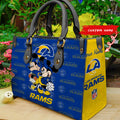 Los Angeles Rams Personalized Leather Hand Bag BB98