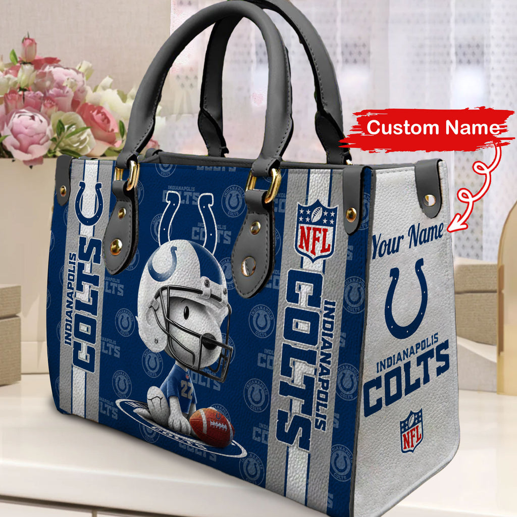 Indianapolis Colts Personalized Leather Hand Bag BBLTHB757