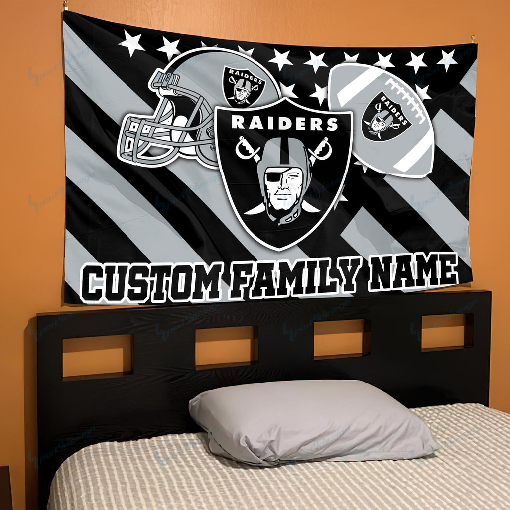 Las Vegas Raiders Personalized Flag 88