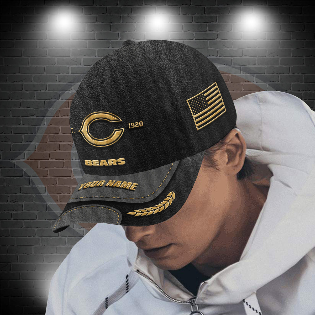 Chicago Bears Personalized Classic Cap AZCCAP122
