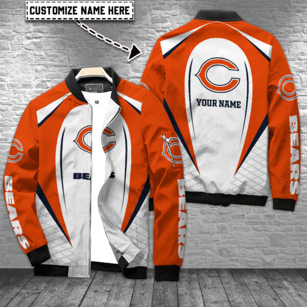 Chicago Bears Personalized Bomber Jacket AZCBJ078