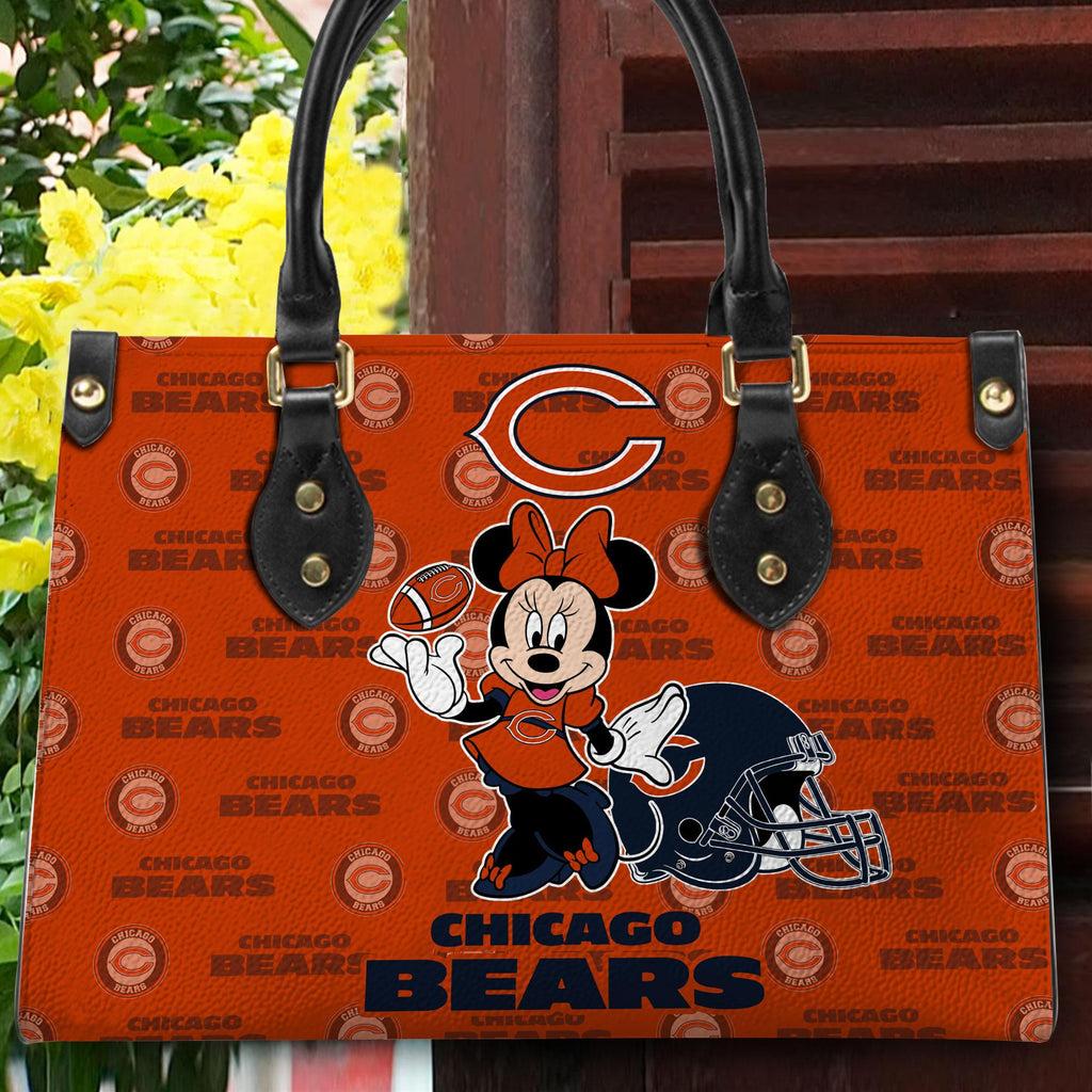 Chicago Bears Personalized Leather Hand Bag BB401