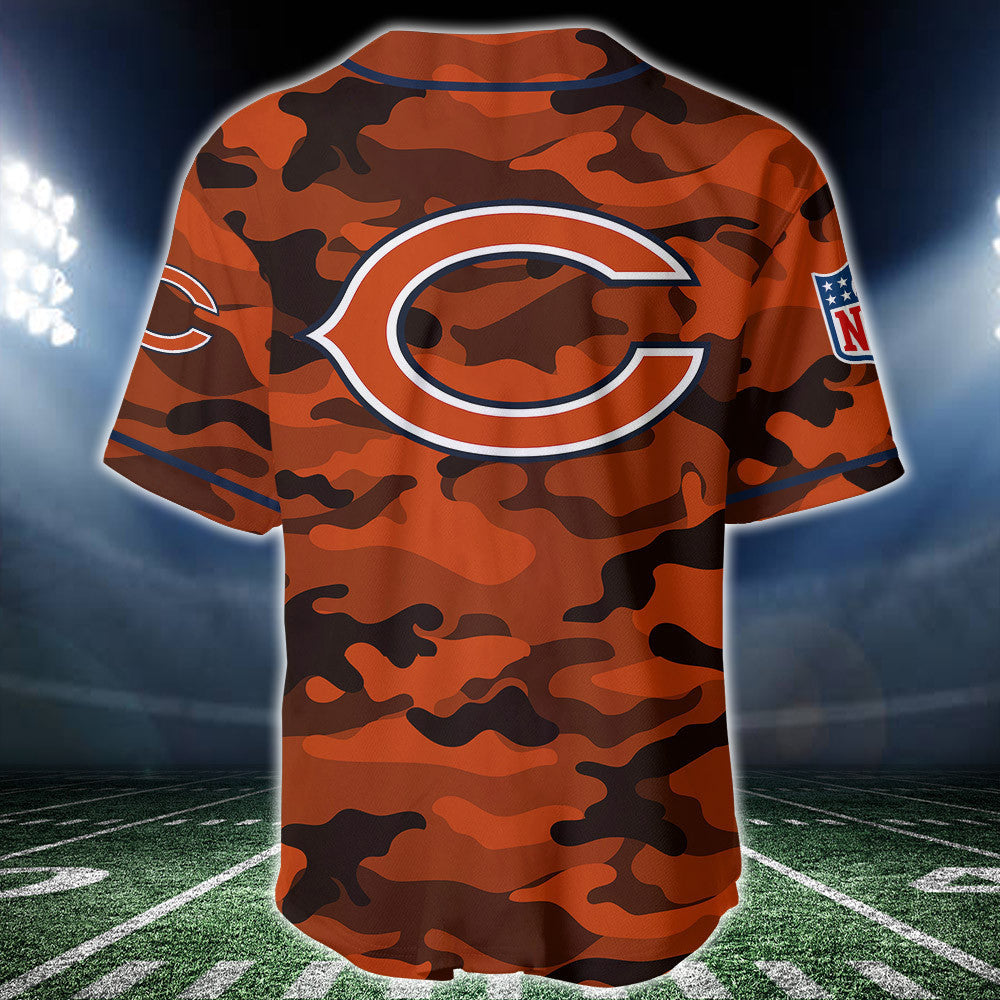 Chicago Bears Personalized Baseball Jersey BG224