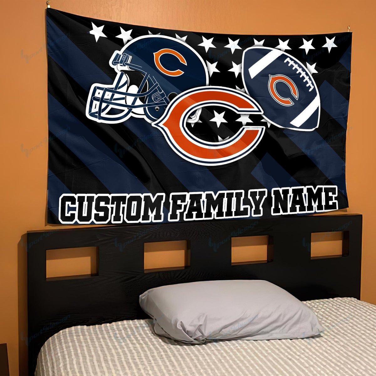 Chicago Bears Personalized Flag 69