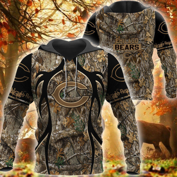 Chicago Bears Limited Edition All Over Print Hoodie Sweatshirt Zip Hoodie T shirt Unisex 886
