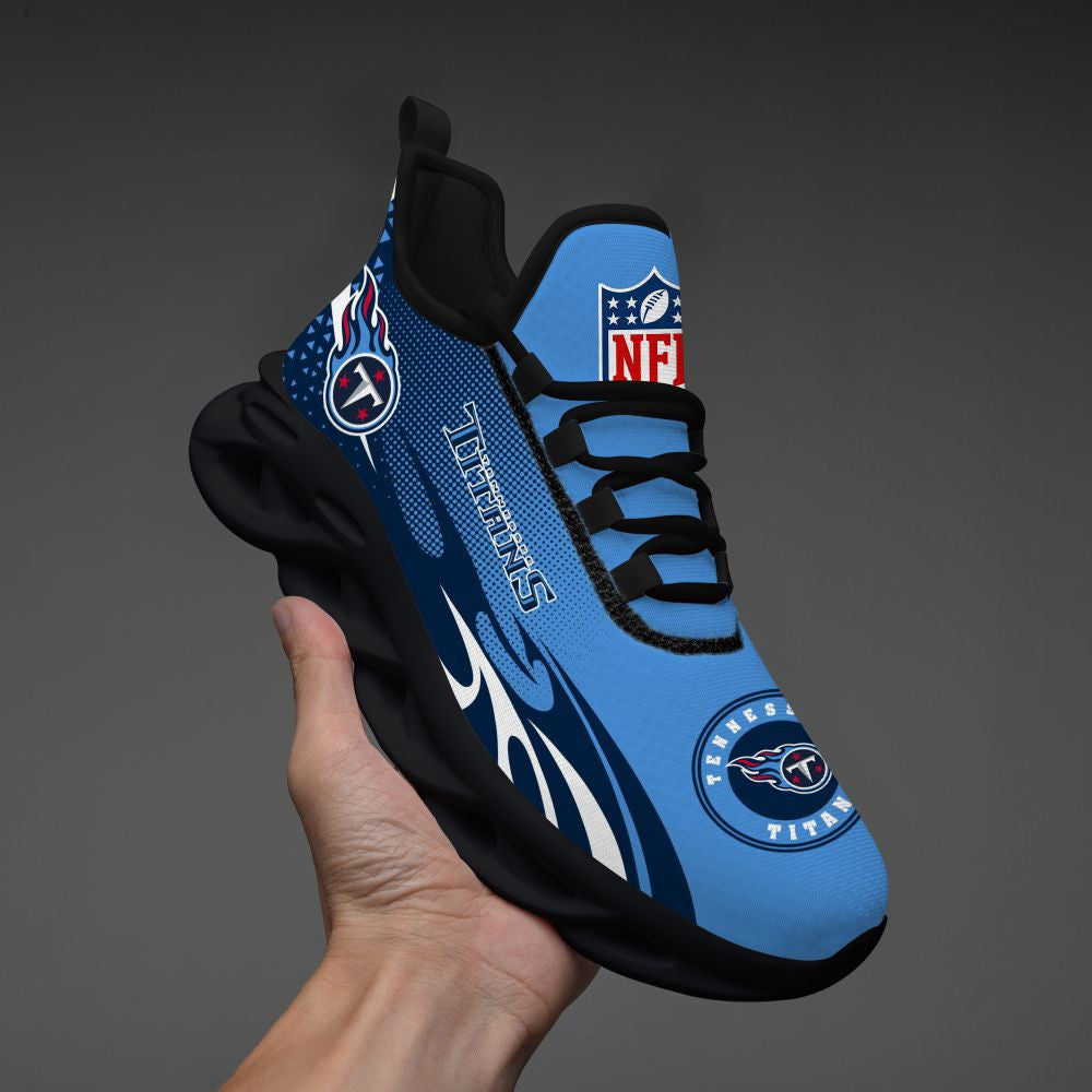 Tennessee Titans Personalized Yezy Running Sneakers SPDMS903