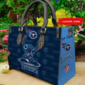 Tennessee Titans Stitch Personalized Leather Hand Bag BBLTHB882