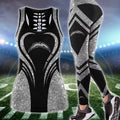 Los Angeles Chargers Combo Tank Top And Leggings AZCLG018-AZCTT018