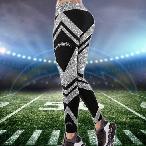 Los Angeles Chargers Combo Tank Top And Leggings AZCLG018-AZCTT018