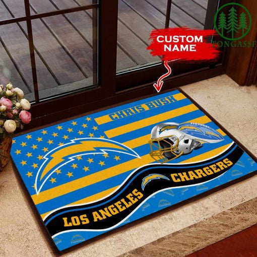 Los Angeles Chargers Personalized Doormat BGDMM597