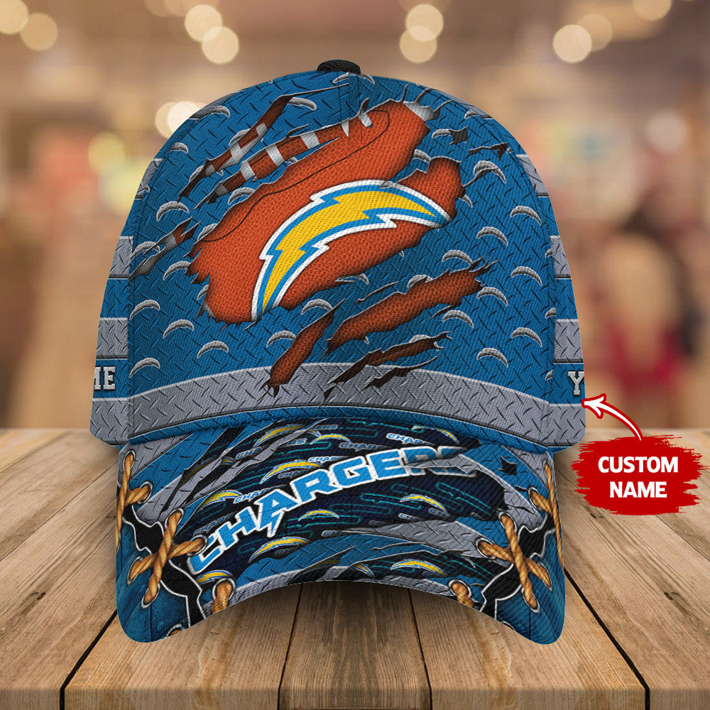 Los Angeles Chargers Personalized Classic Cap AZCCAP476