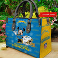 Los Angeles Chargers Personalized Leather Hand Bag BB380