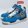 Los Angeles Chargers Personalized AJ4 Sneaker BG324