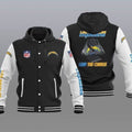 Los Angeles Chargers Hooded Baseball Jacket 17