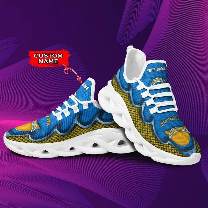 Los Angeles Chargers Personalized Yezy Running Sneakers BG415