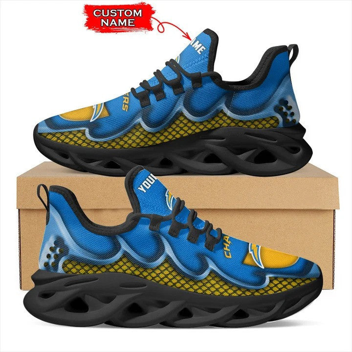 Los Angeles Chargers Personalized Yezy Running Sneakers BG415
