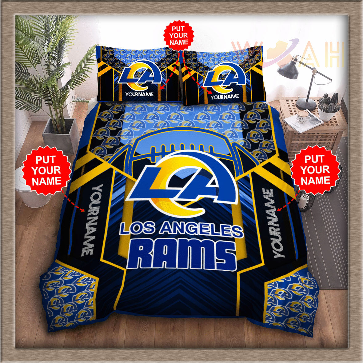 Los Angeles Rams Personalized Bedding Set BG36
