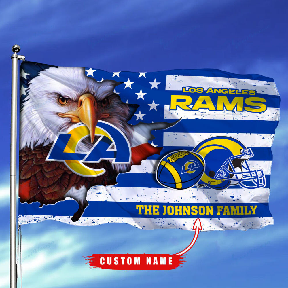 Los Angeles Rams-Flag-Custom Name FL2904