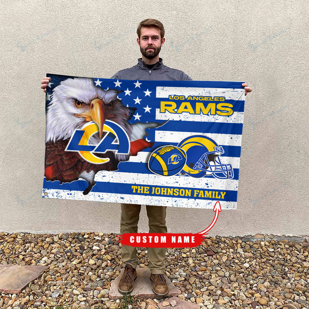 Los Angeles Rams-Flag-Custom Name FL2904