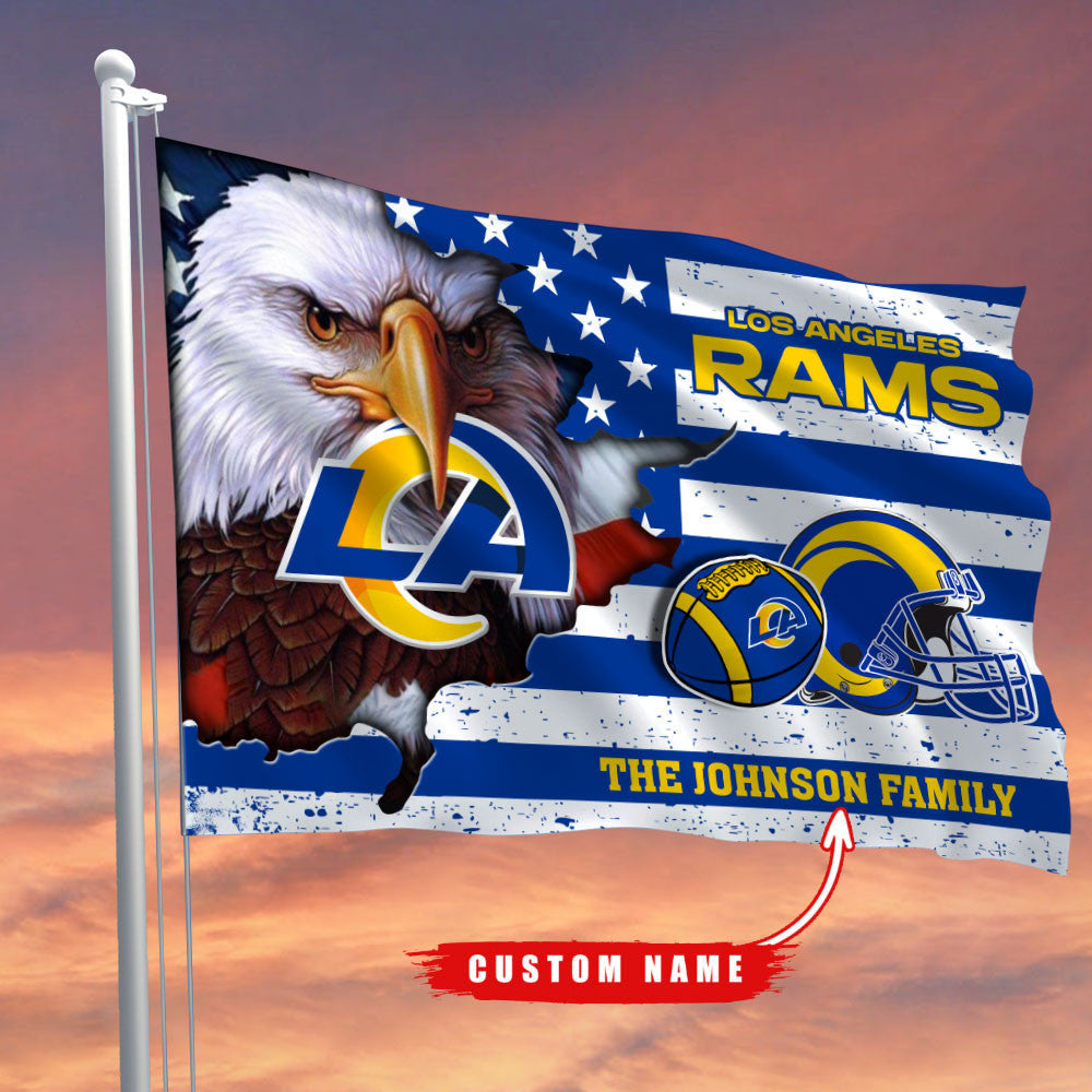 Los Angeles Rams-Flag-Custom Name FL2904