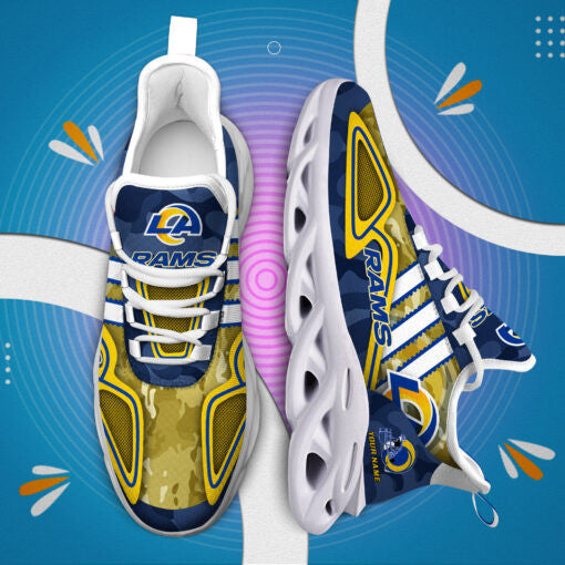 Los Angeles Rams Personalized Yezy Running Sneakers BB257
