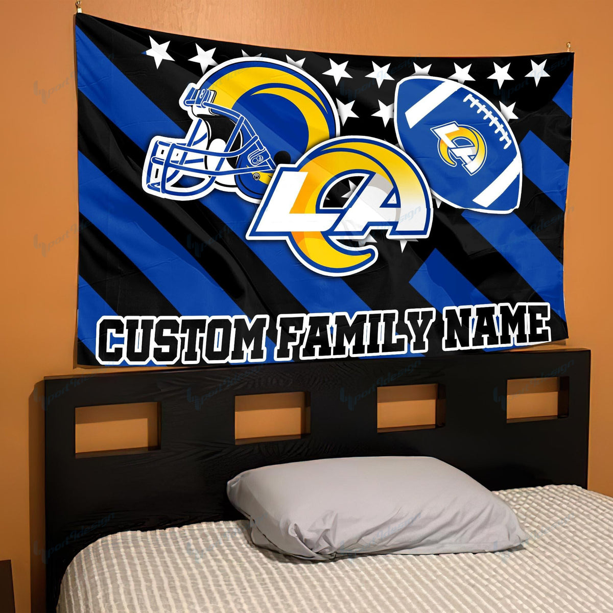 Los Angeles Rams Personalized Flag 81