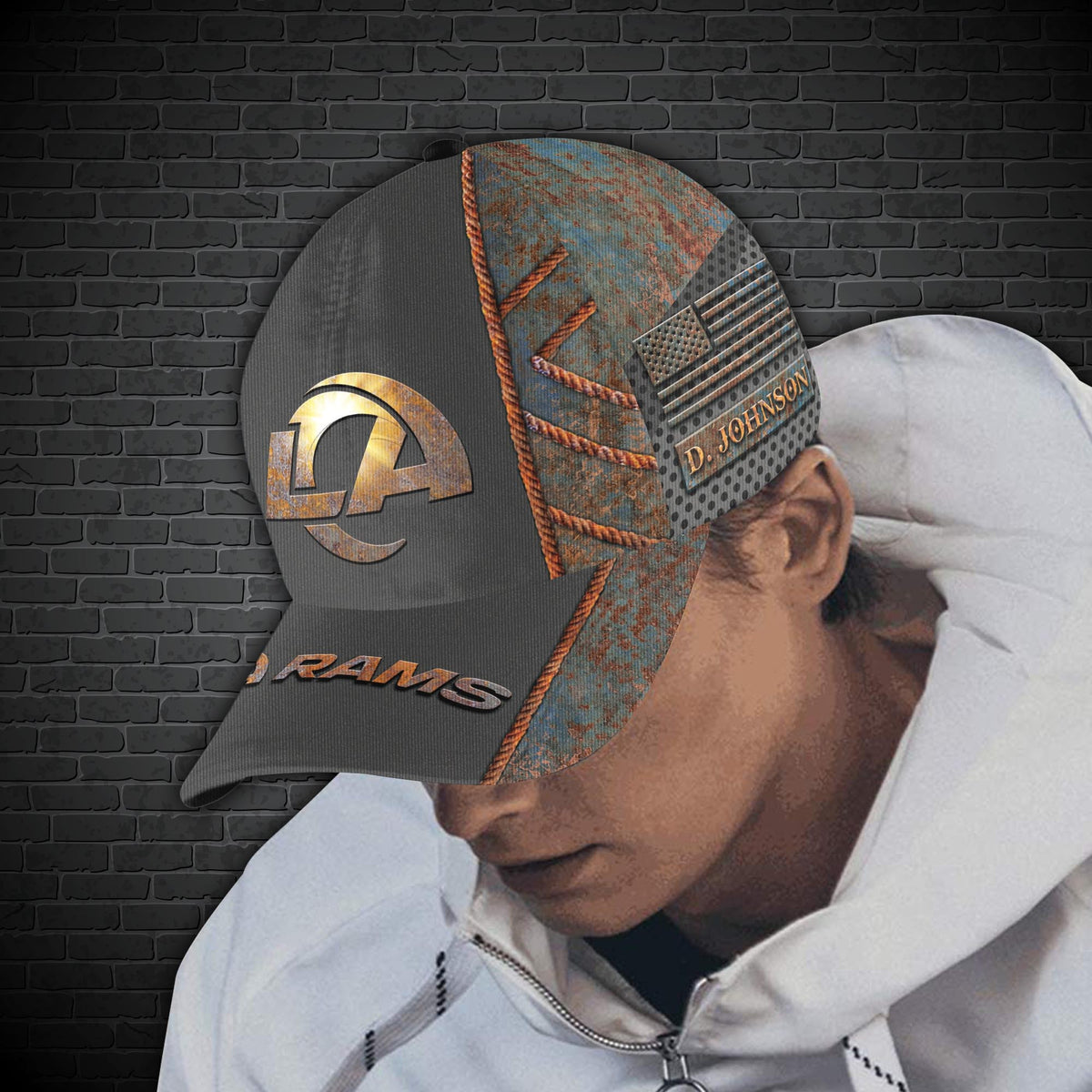 Los Angeles Rams Personalized Classic Cap BG193