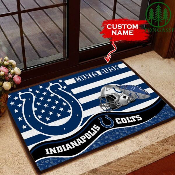 Indianapolis Colts Personalized Doormat BGDMM593