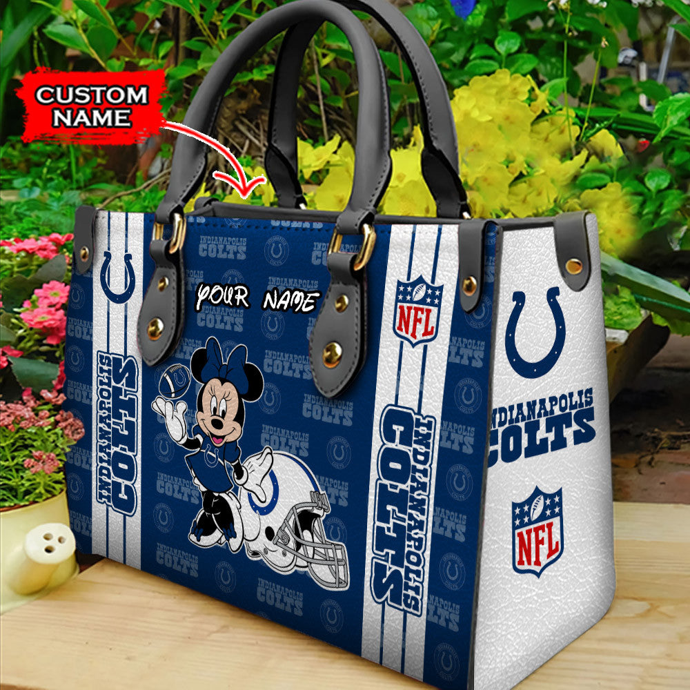 Indianapolis Colts Personalized Leather Hand Bag BBLTHB517
