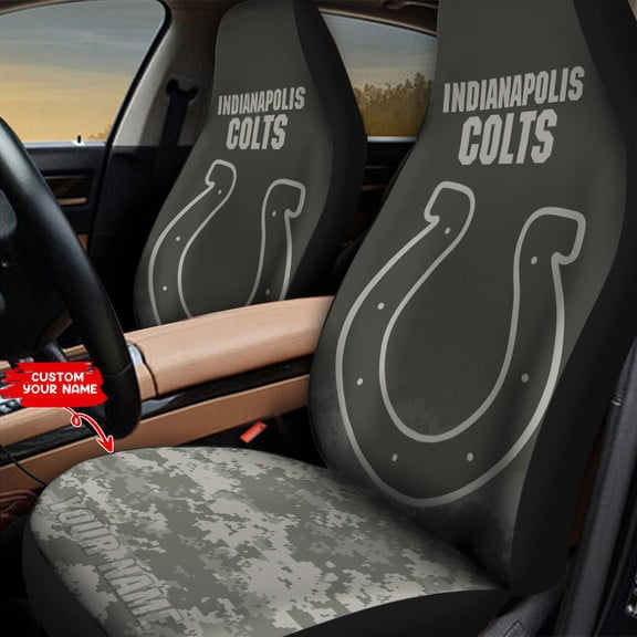 Indianapolis Colts Personalized Car Seat Covers BGCSC737
