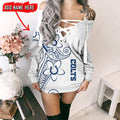 Indianapolis Colts Personalized Lace-Up Sweatshirt BGLU078