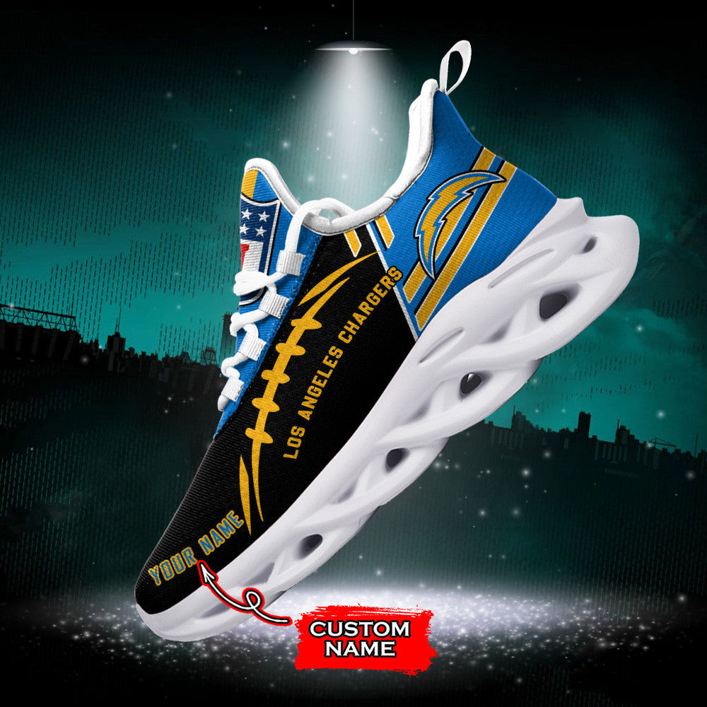 Los Angeles Chargers Personalized Yezy Running Sneakers SPD736
