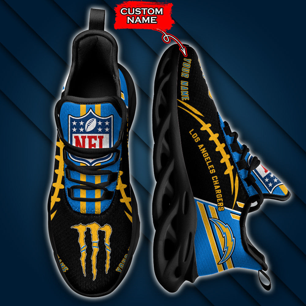 Los Angeles Chargers Personalized Yezy Running Sneakers SPD736