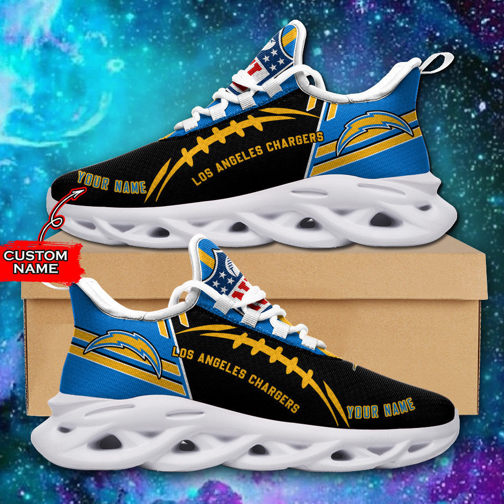 Los Angeles Chargers Personalized Yezy Running Sneakers SPD736