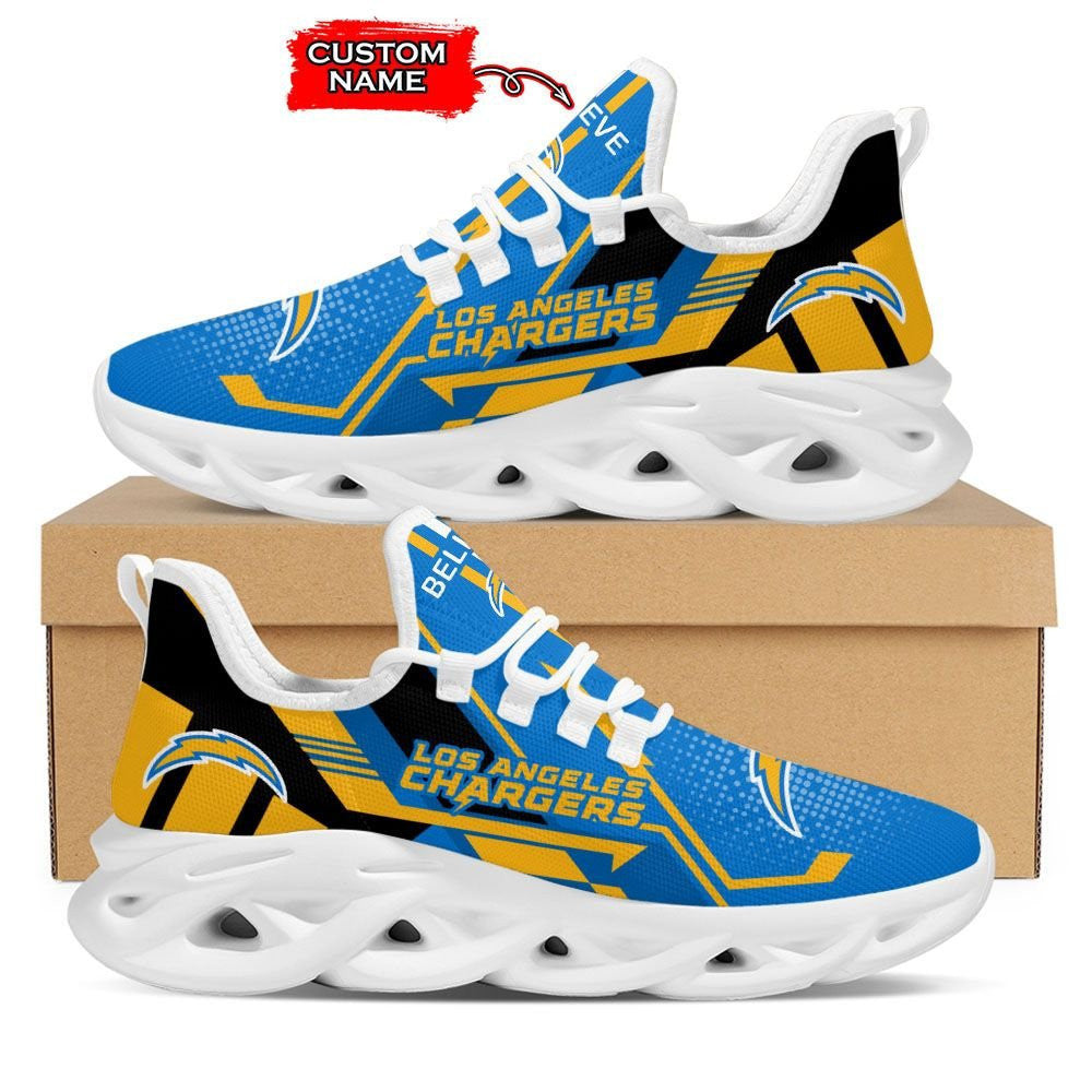 Los Angeles Chargers Personalized Yezy Running Sneakers 775